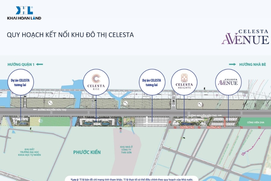 Dự án Celesta Avenue tọa lạc tại mặt tiền đường Nguyễn Hữu Thọ