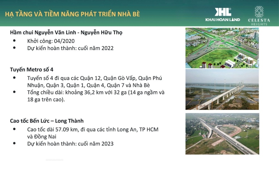 Celesta Heights Khả năng sinh lời và gia tăng giá trị nhờ sự phát triển đột phá của cơ hở hạ tầng