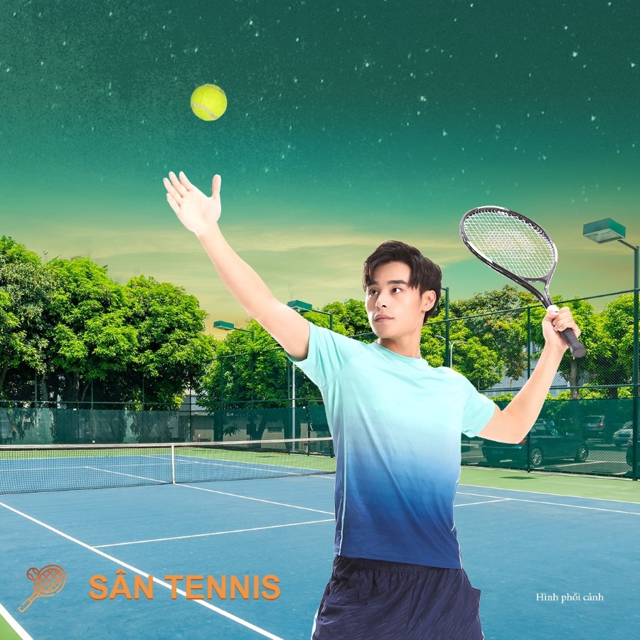 Sân tennis tại dự án Celesta Heights