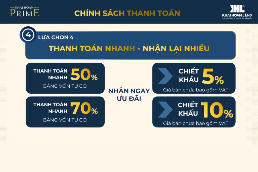 Chính sách bán hàng Khải Hoàn Prime