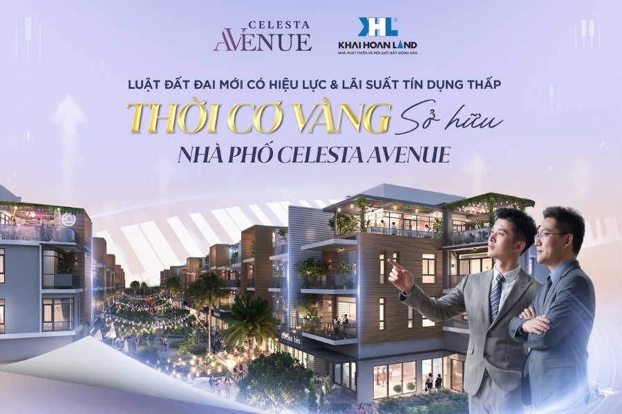 Cơ hội sở hữu nhà phố Celesta Avenue thuận lợi