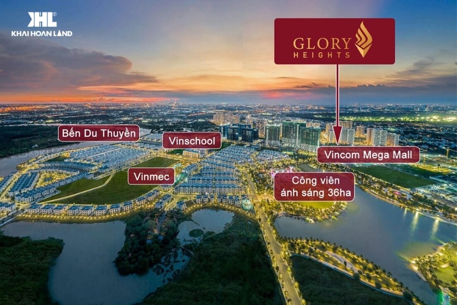 Glory Heights sở hữu tiện ích ngoại khu đa dạng