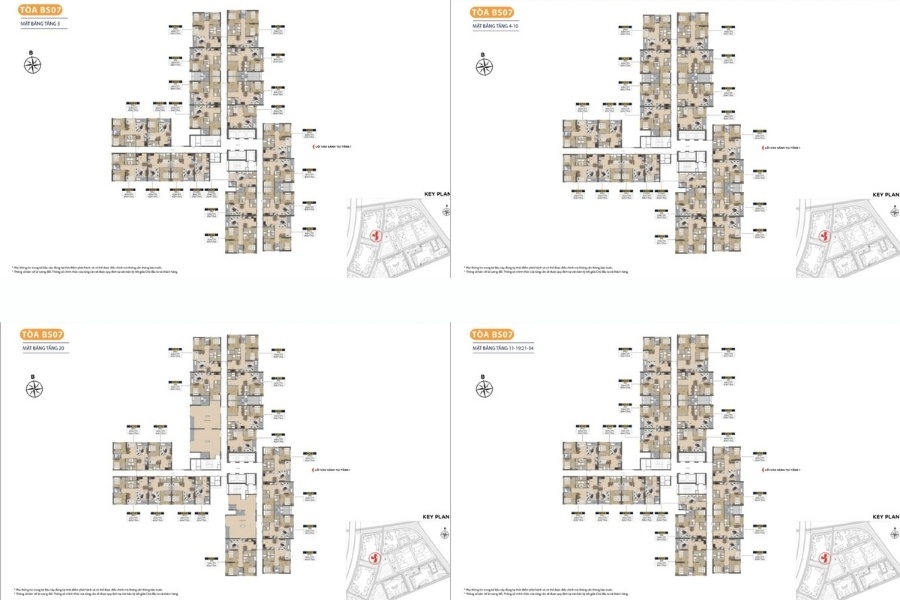 Mặt bằng tòa BS-07