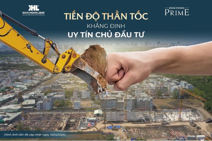 Cập nhật tiến độ dự án Khải Hoàn Prime