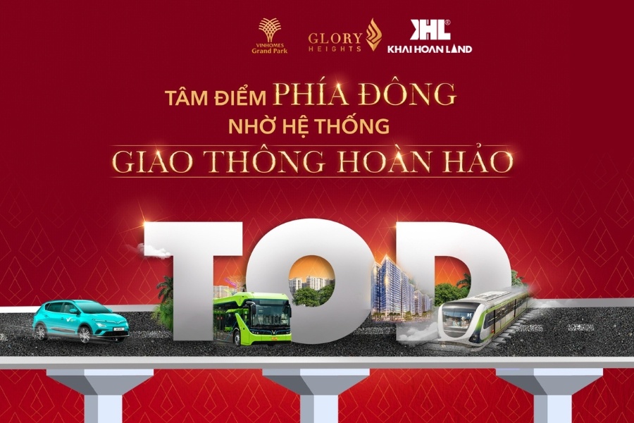 Cư dân tại Glory Heights dễ dàng duy chuyển đến các tiện ích ngoại khu với hệ thống giao thông thuận tiện