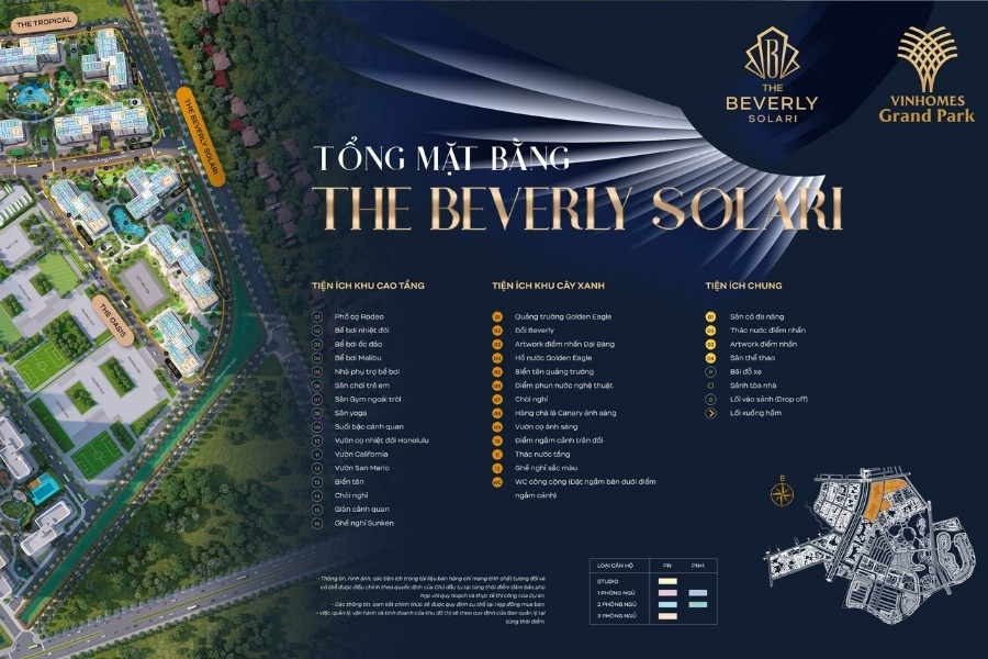 Tổng mặt bằng The Beverly Solari 