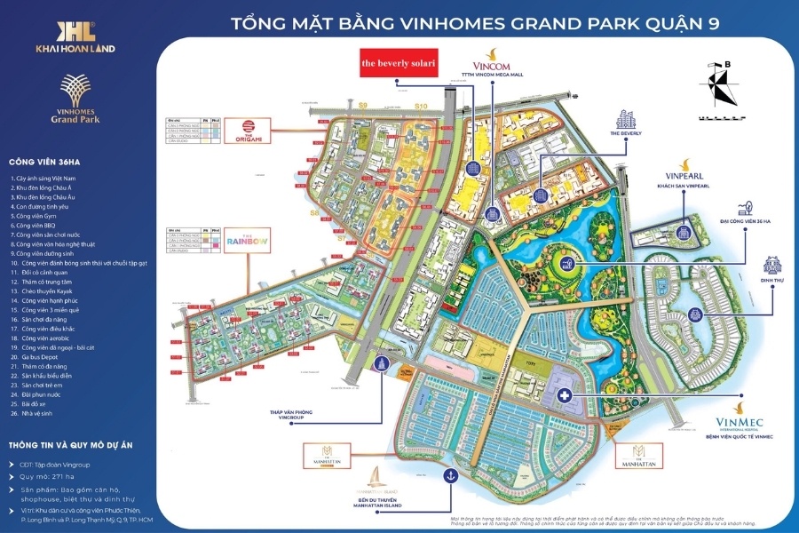 Tổng quan quần thể đô thị Vinhomes Grand Park