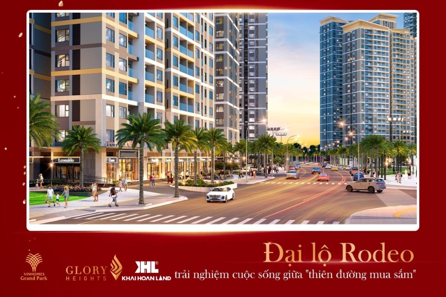 Trải nghiệm mua sắm tại đại lộ Rodeo Glory Heights