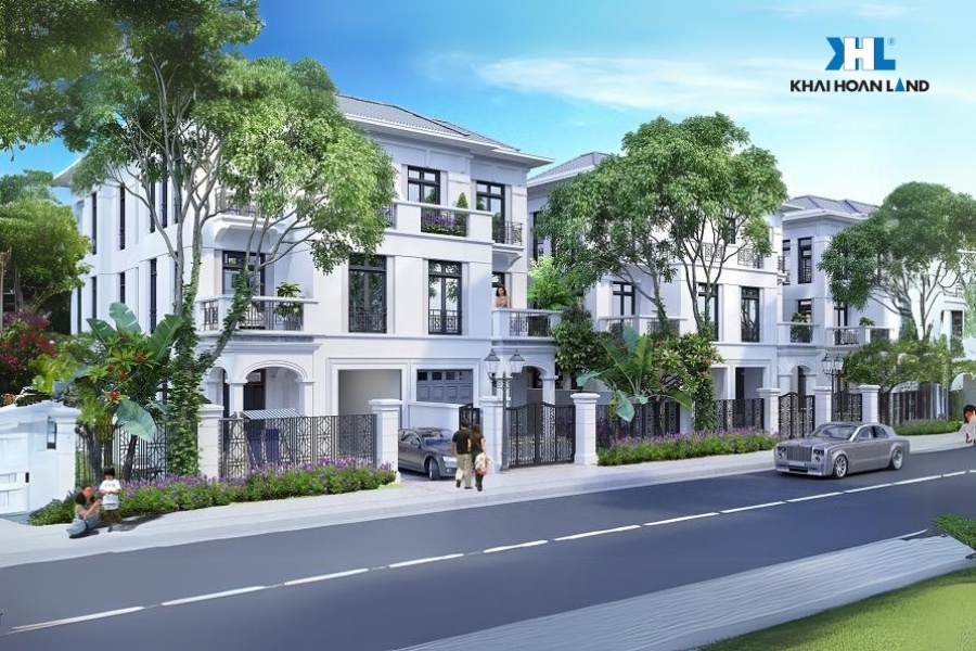 Biệt thự tứ lập Vinhomes Riverside The Harmony