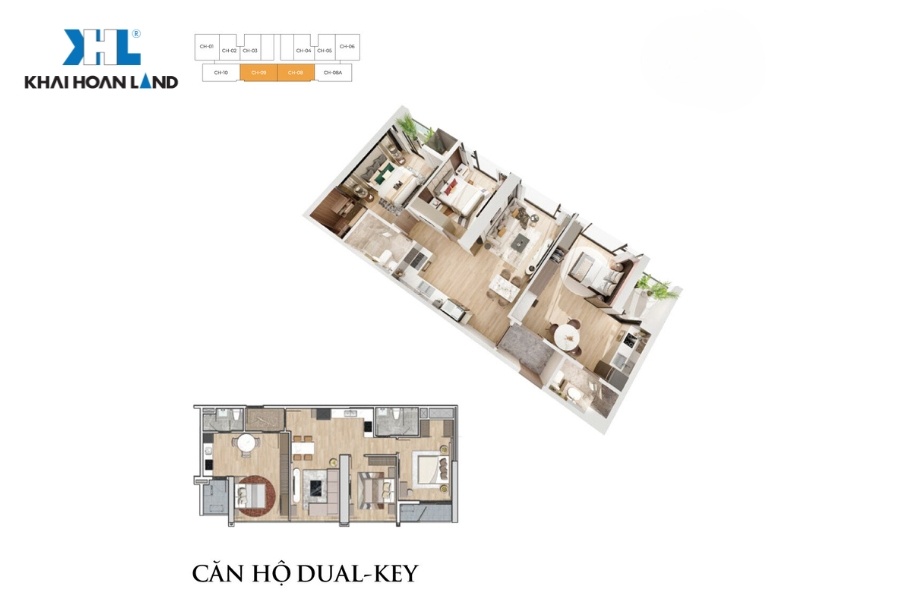 Căn hộ Dual Key thuộc dự án Matrix One