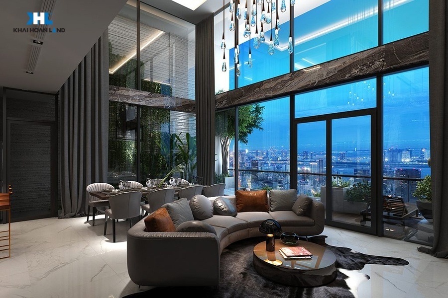 Thiết kế không gian sống bên trong Sky Villa