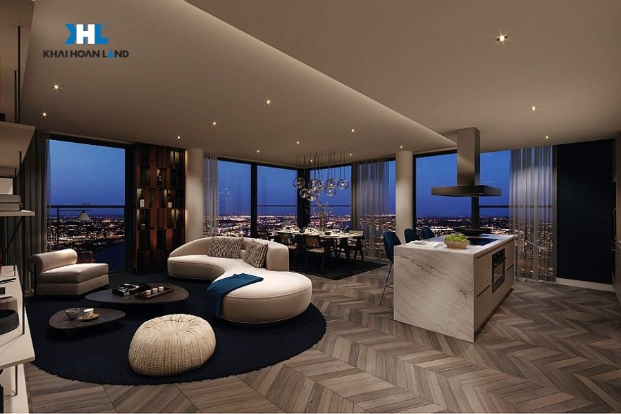 Thiết kế bên trong của một căn hộ Penthouse