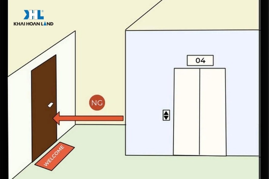 Không nên chọn các căn hộ có góc nhọn hướng vào