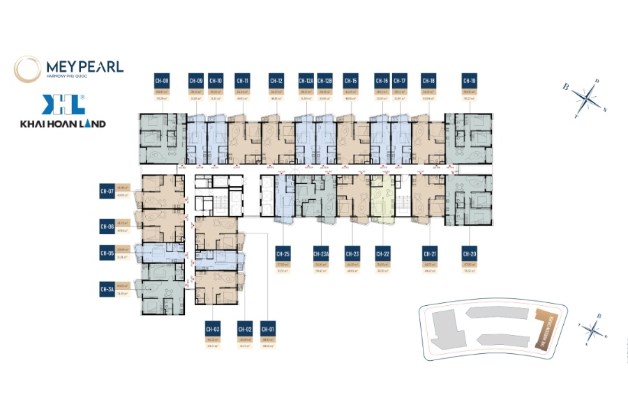 Layout tháp Horizon Cruise dự án Meypearl Harmony