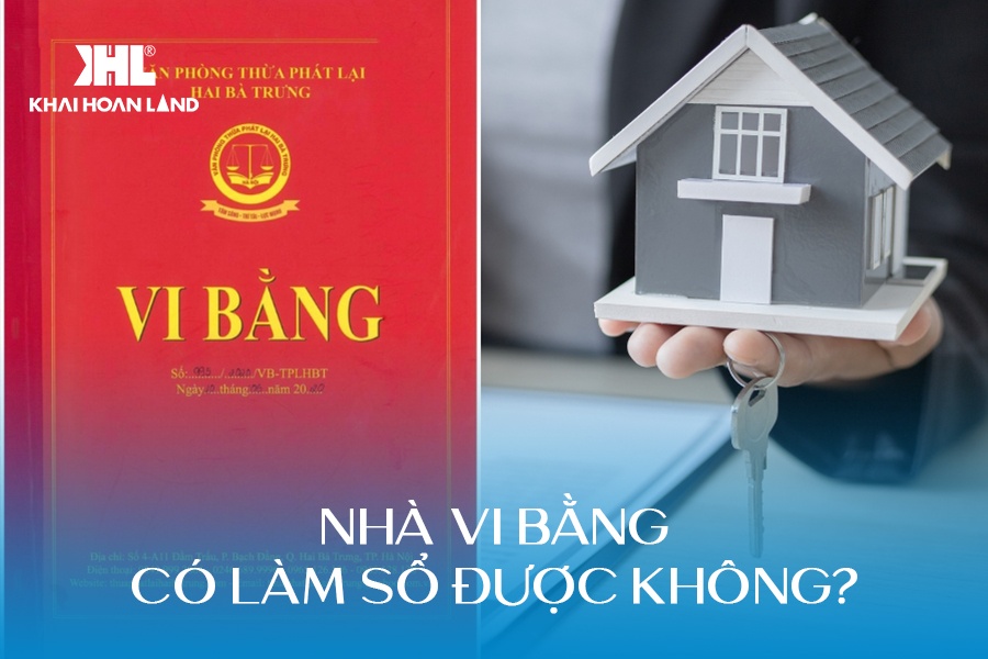 Nhà vi bằng có làm sổ được không