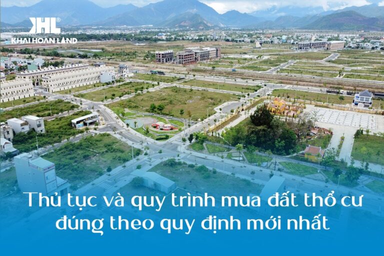 Quy trình mua đất thổ cư