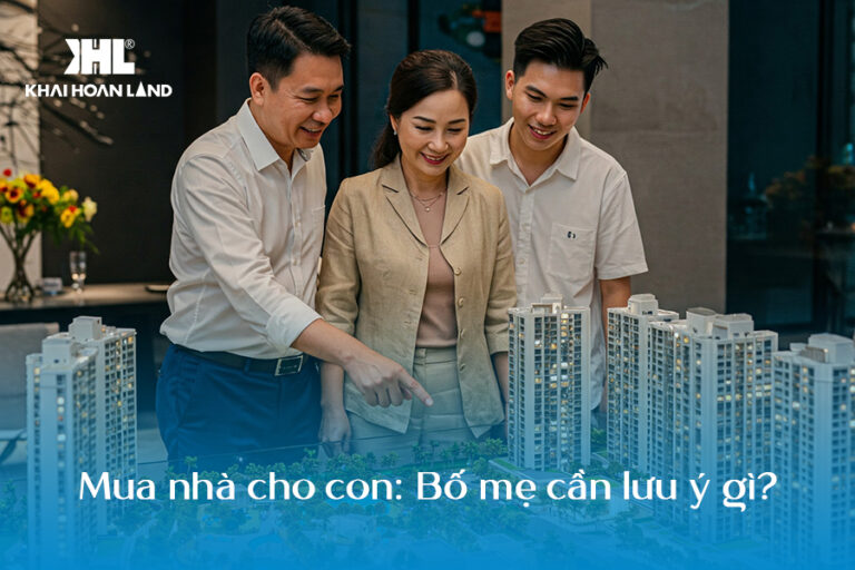 Kinh nghiệm mua nhà cho con