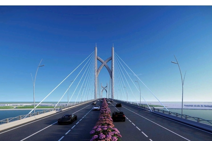 Phốn cảnh dự án Cầu Cần Giờ