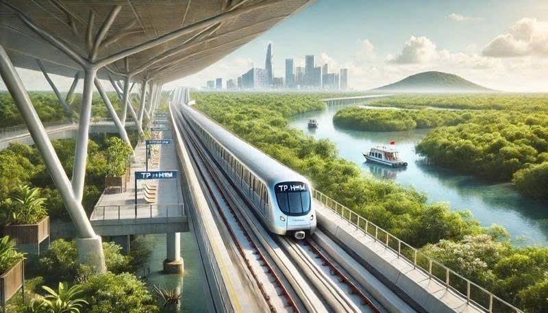 Phối cảnh tuyến Metro Cần Giờ - Quận 7
