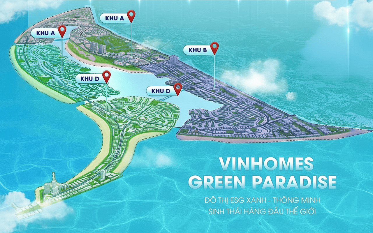 Quy hoạch mặt bằng tổng thể dự án Vinhomes Green Paradise
