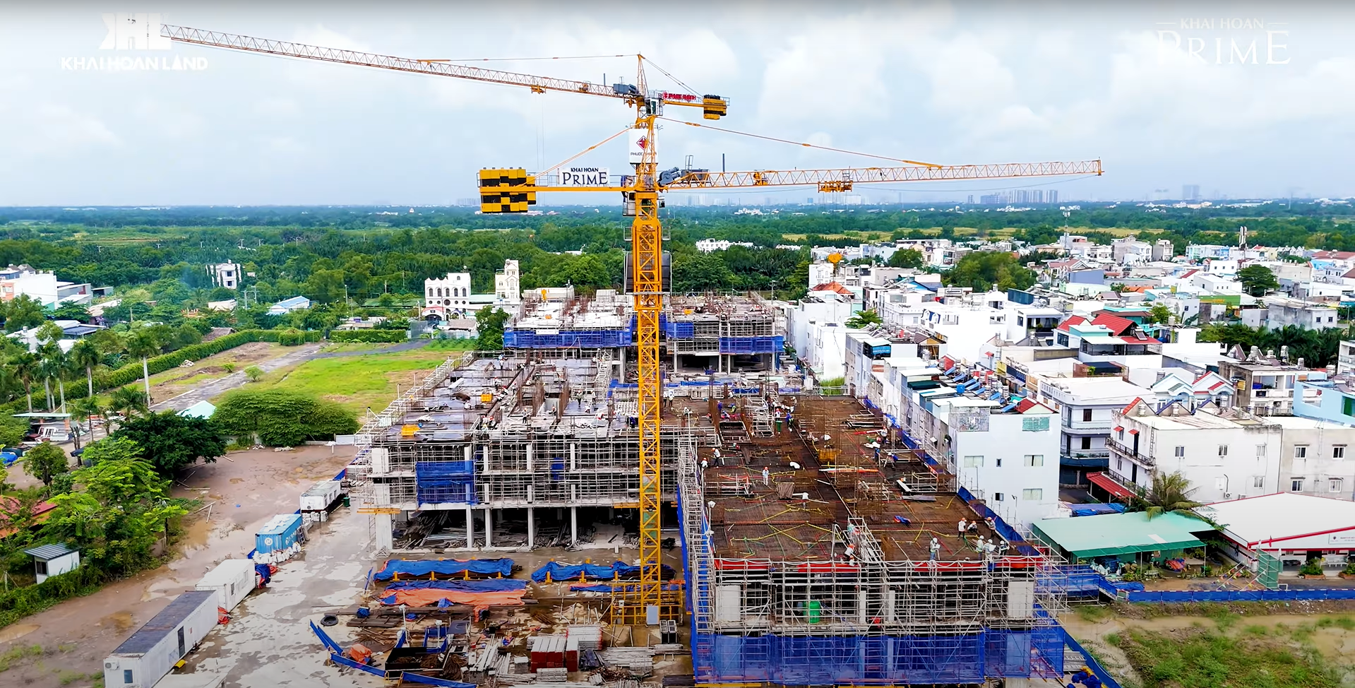 Tiến độ thi công dự án Khải Hoàn Prime, tháng 10/2025