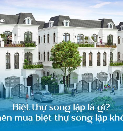 Biệt thự song lập là gì? Có nên mua biệt thự song lập không?